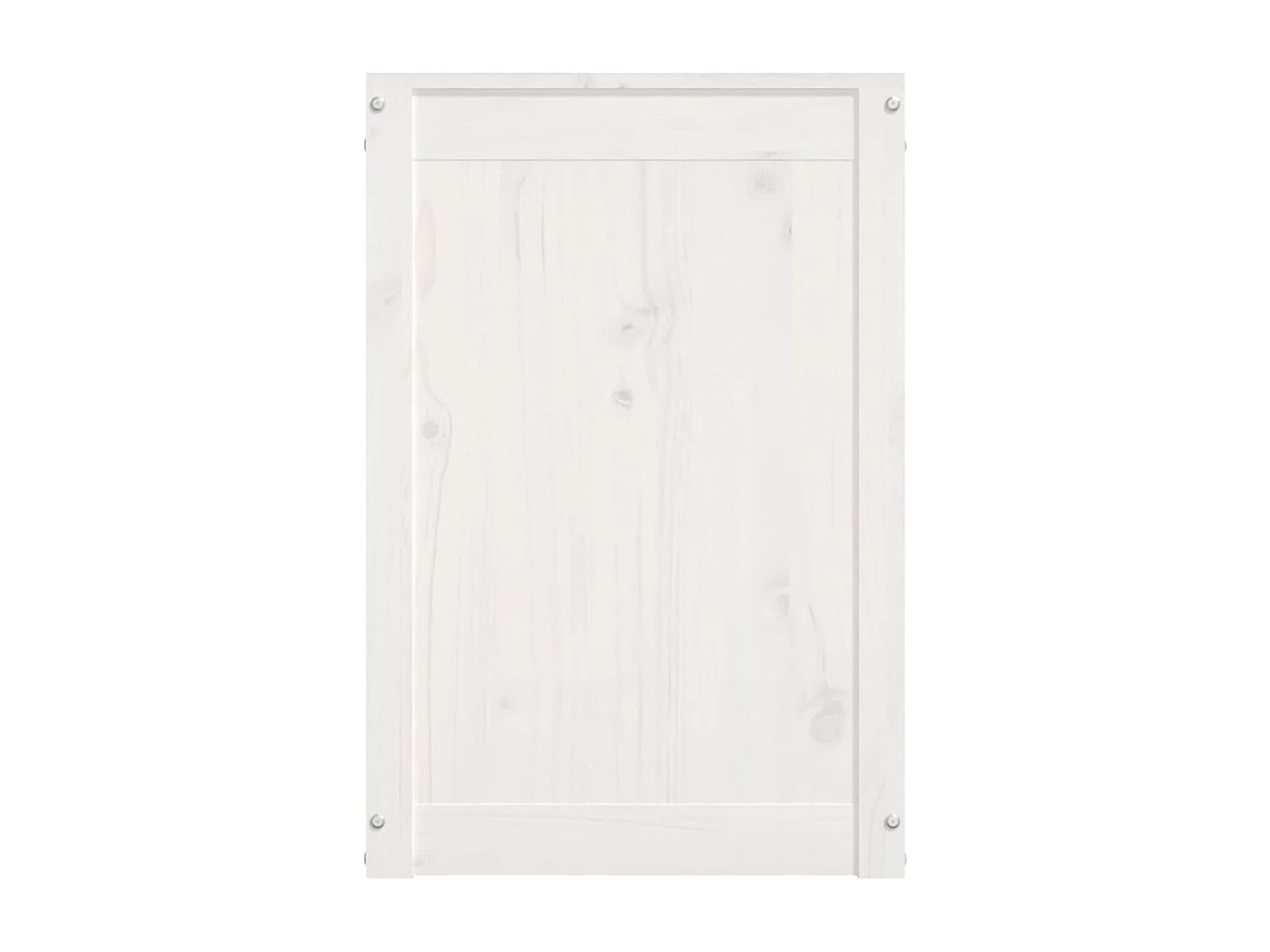 Boîte à linge Blanc 88,5x44x66 cm Bois massif de pin