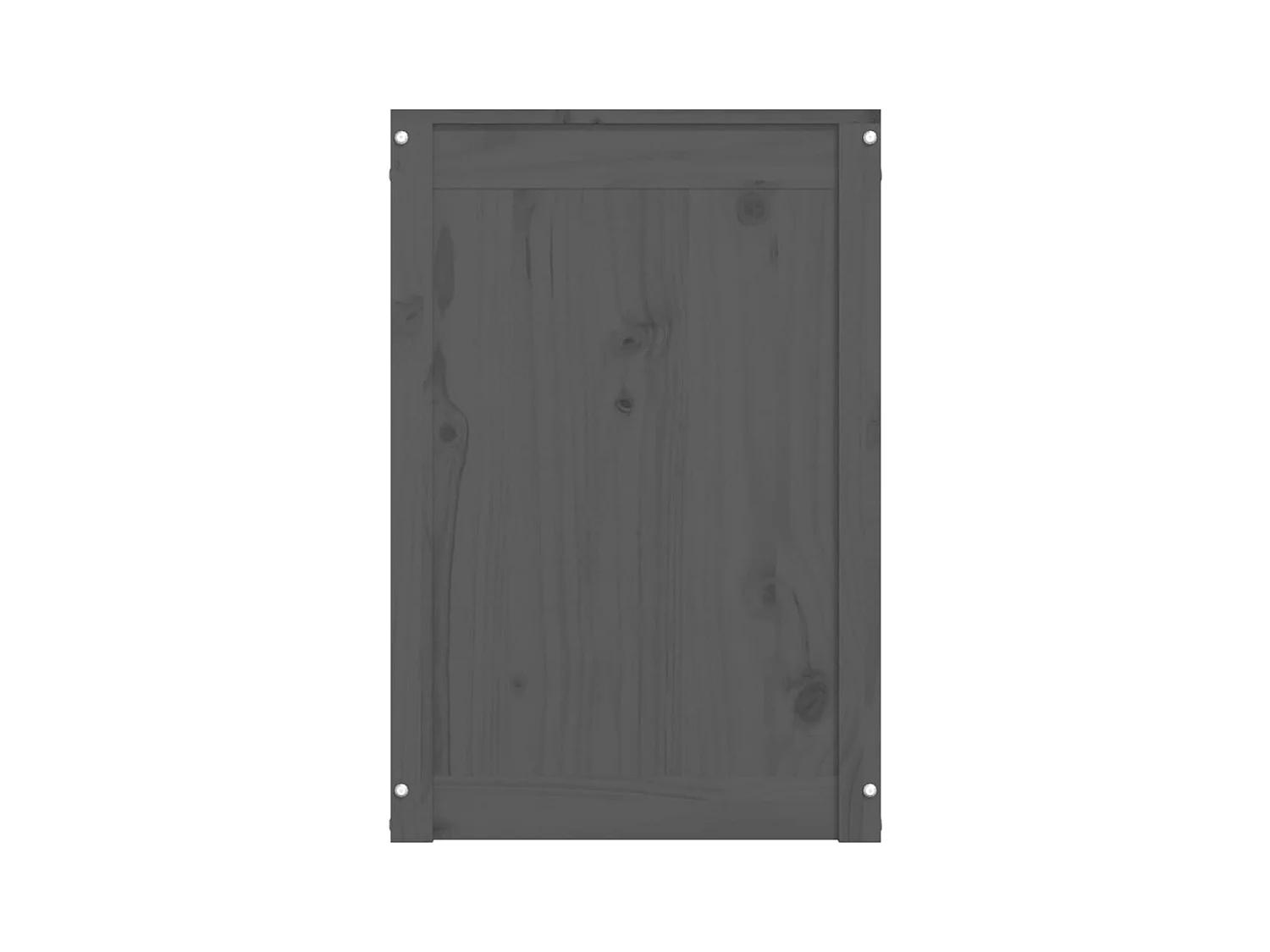 Boîte à linge Gris 88,5x44x66 cm Bois massif de pin