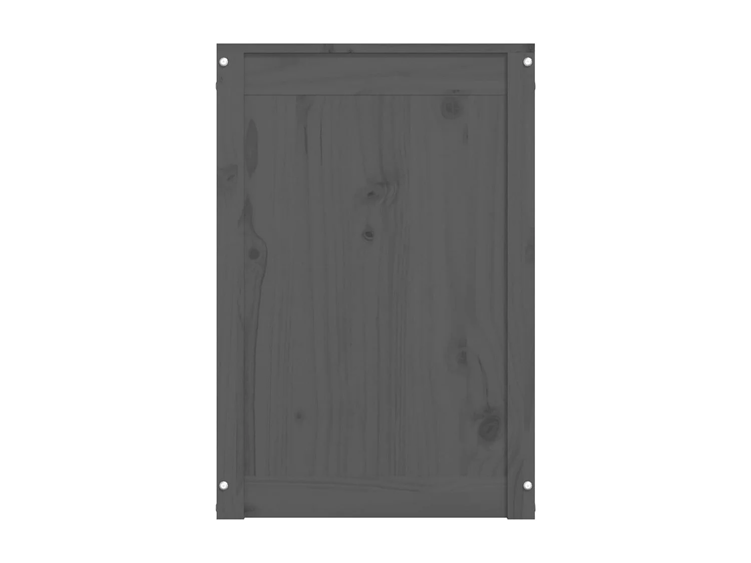 Boîte à linge Gris 88,5x44x66 cm Bois massif de pin