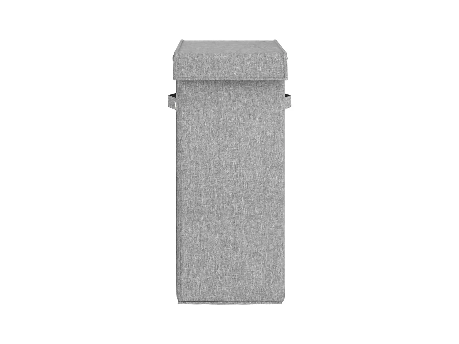Panier à linge pliable Gris 26x34,5x59,5 cm Tissu en faux lin