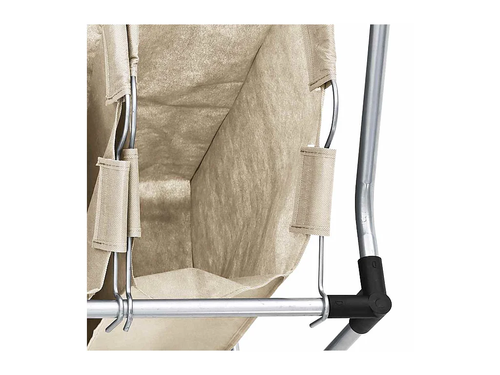 Trieuse à linge avec 4 sacs Crème Acier