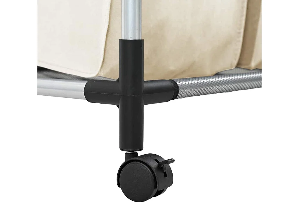 Trieuse à linge avec 4 sacs Crème Acier