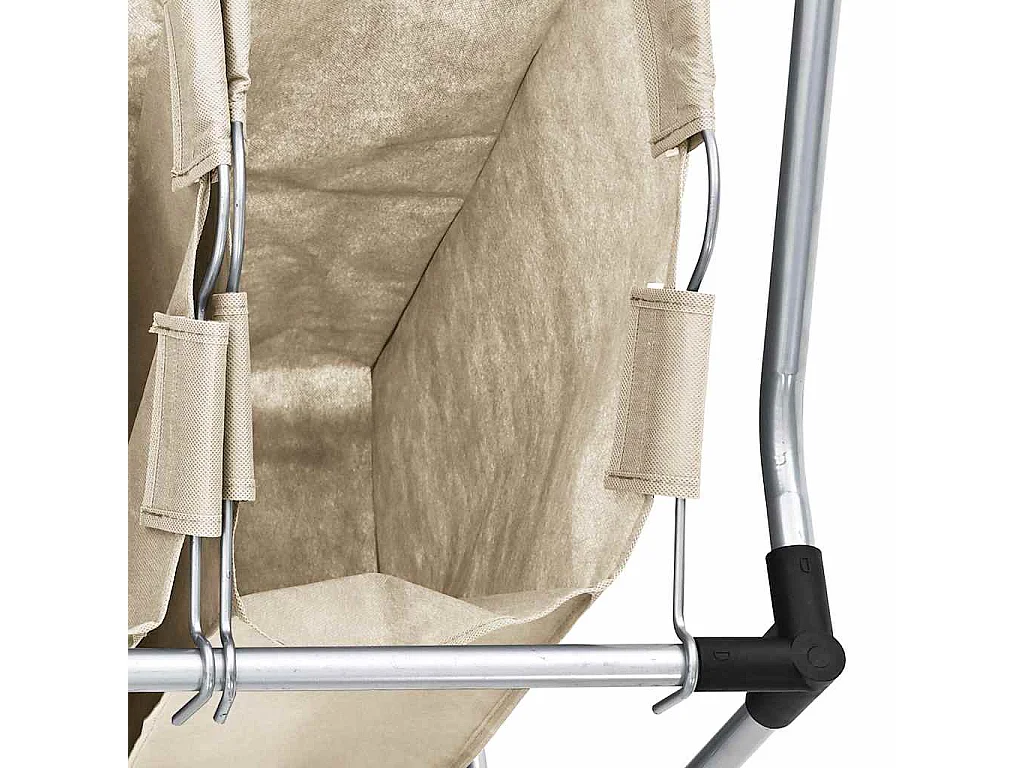 Trieuse à linge avec 4 sacs Crème Acier