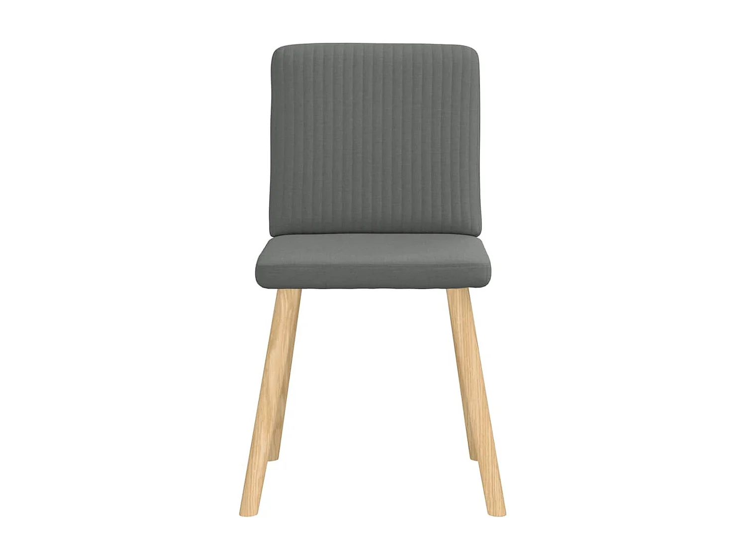 Eetkamerstoelen set van 4 donkergrijze stof