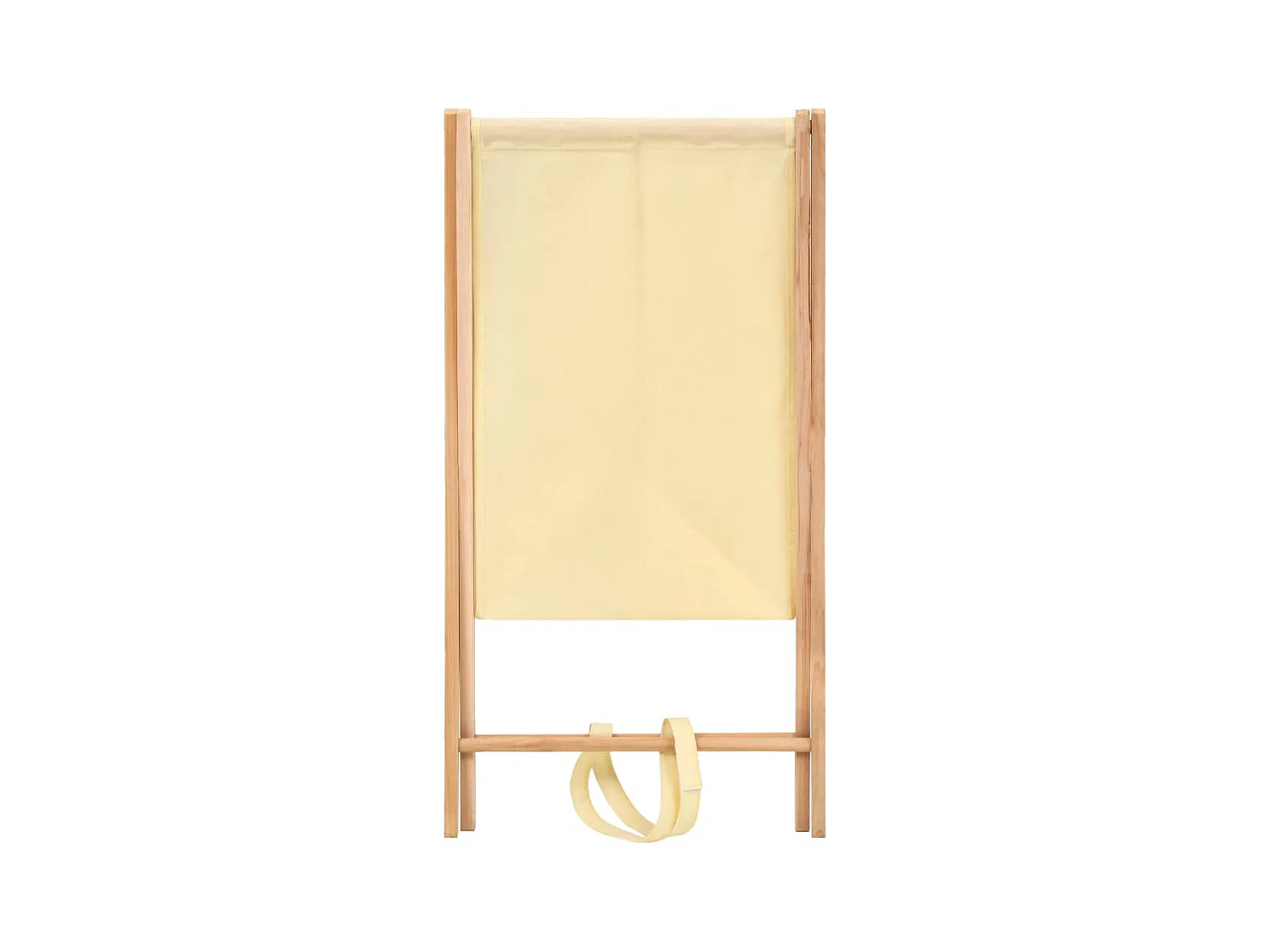 Panier à linge Bois de cèdre et textile Beige 42 x 41 x 64 cm