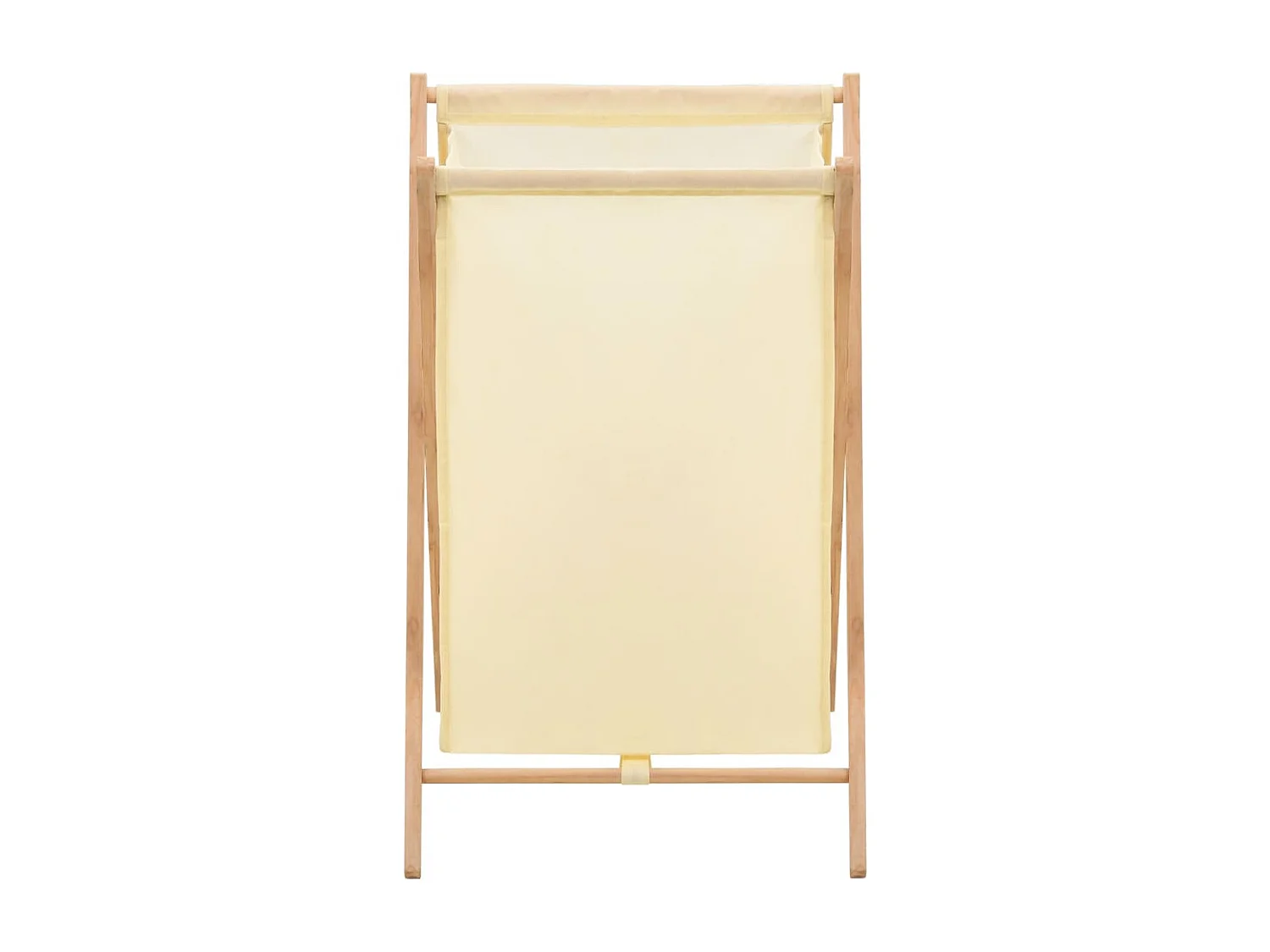 Panier à linge Bois de cèdre et textile Beige 42 x 41 x 64 cm