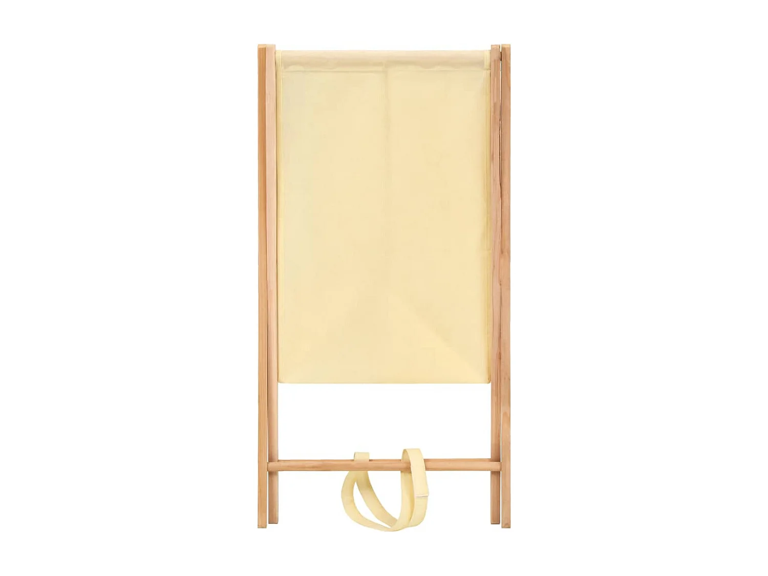 Panier à linge Bois de cèdre et textile Beige 42 x 41 x 64 cm