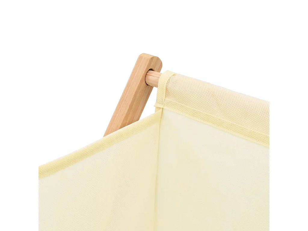 Panier à linge Bois de cèdre et textile Beige 42 x 41 x 64 cm