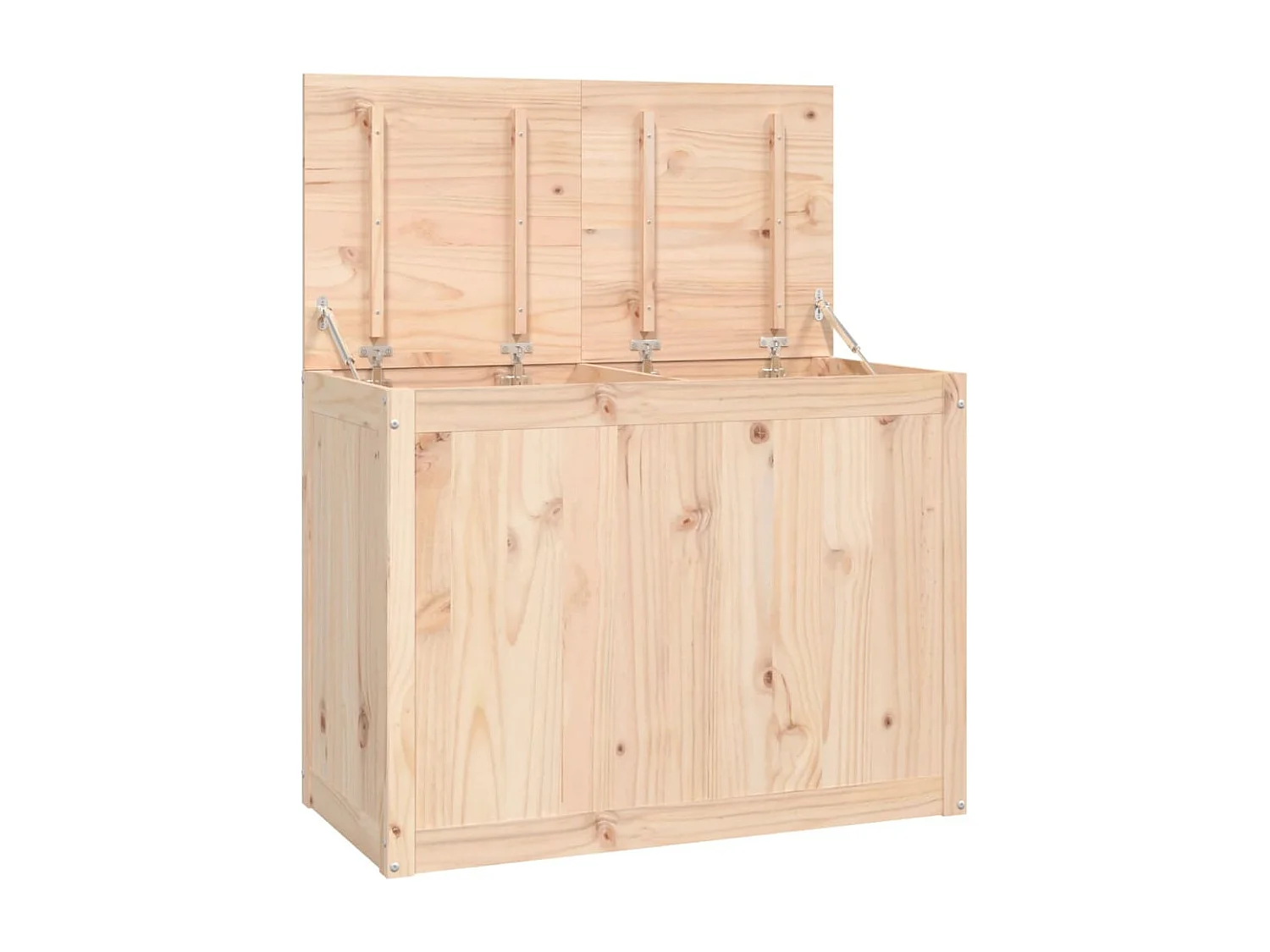 Boîte à linge 88,5x44x66 cm Bois massif de pin