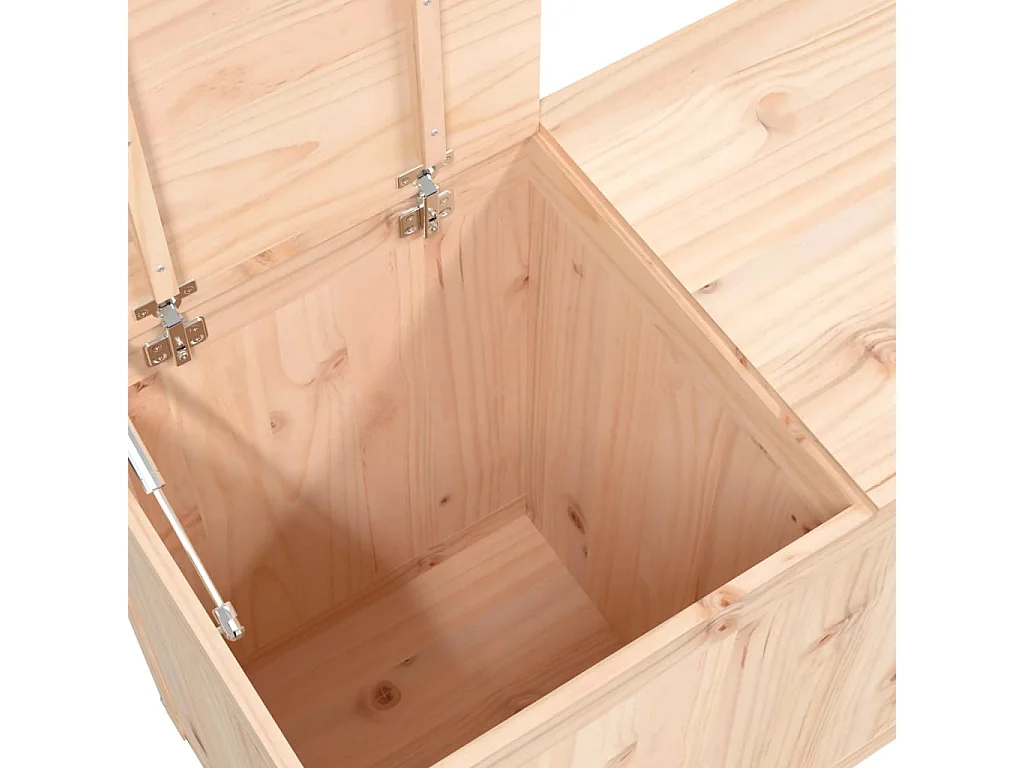 Boîte à linge 88,5x44x66 cm Bois massif de pin