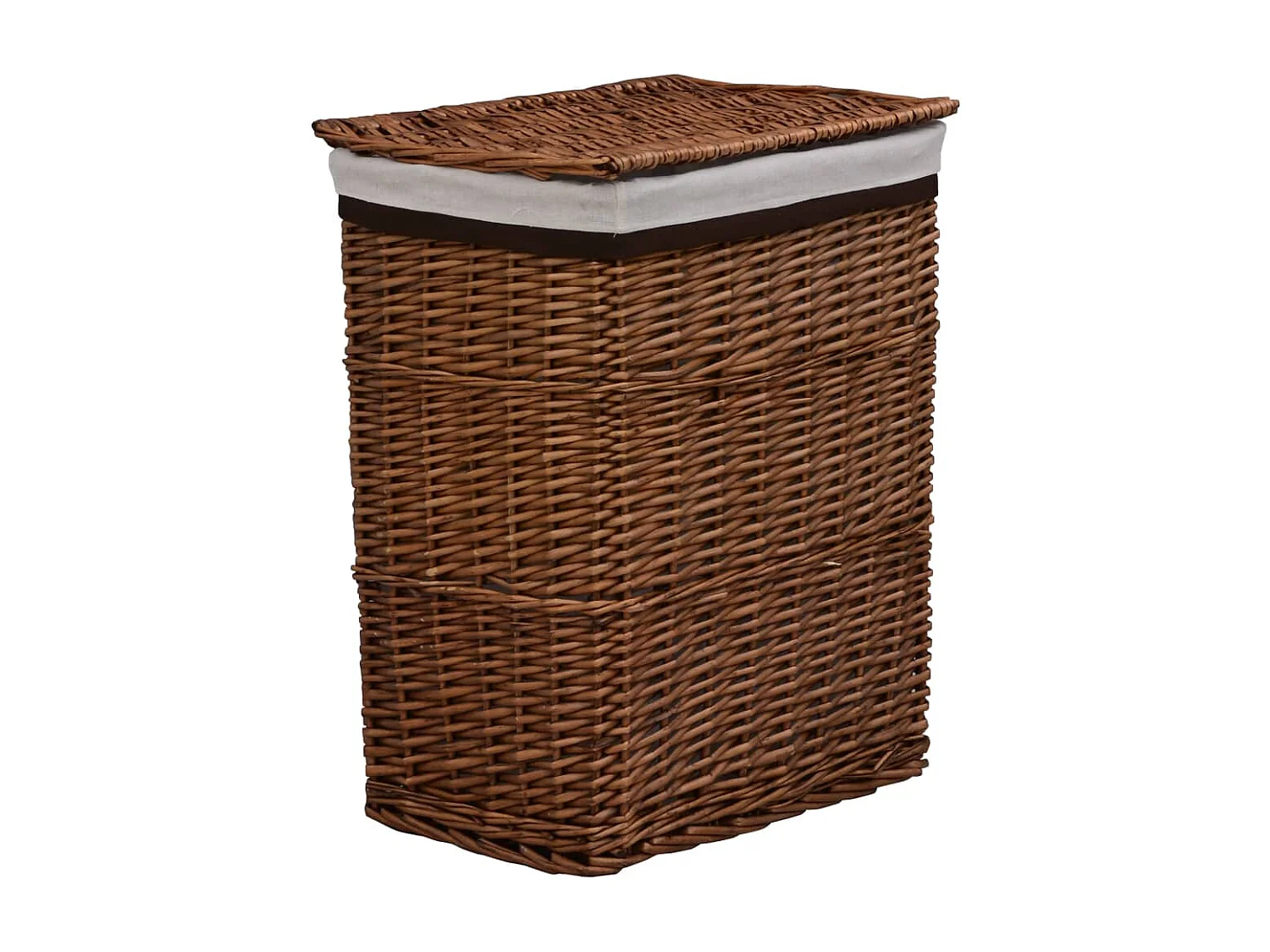 Cesta para la ropa de sauce marrón