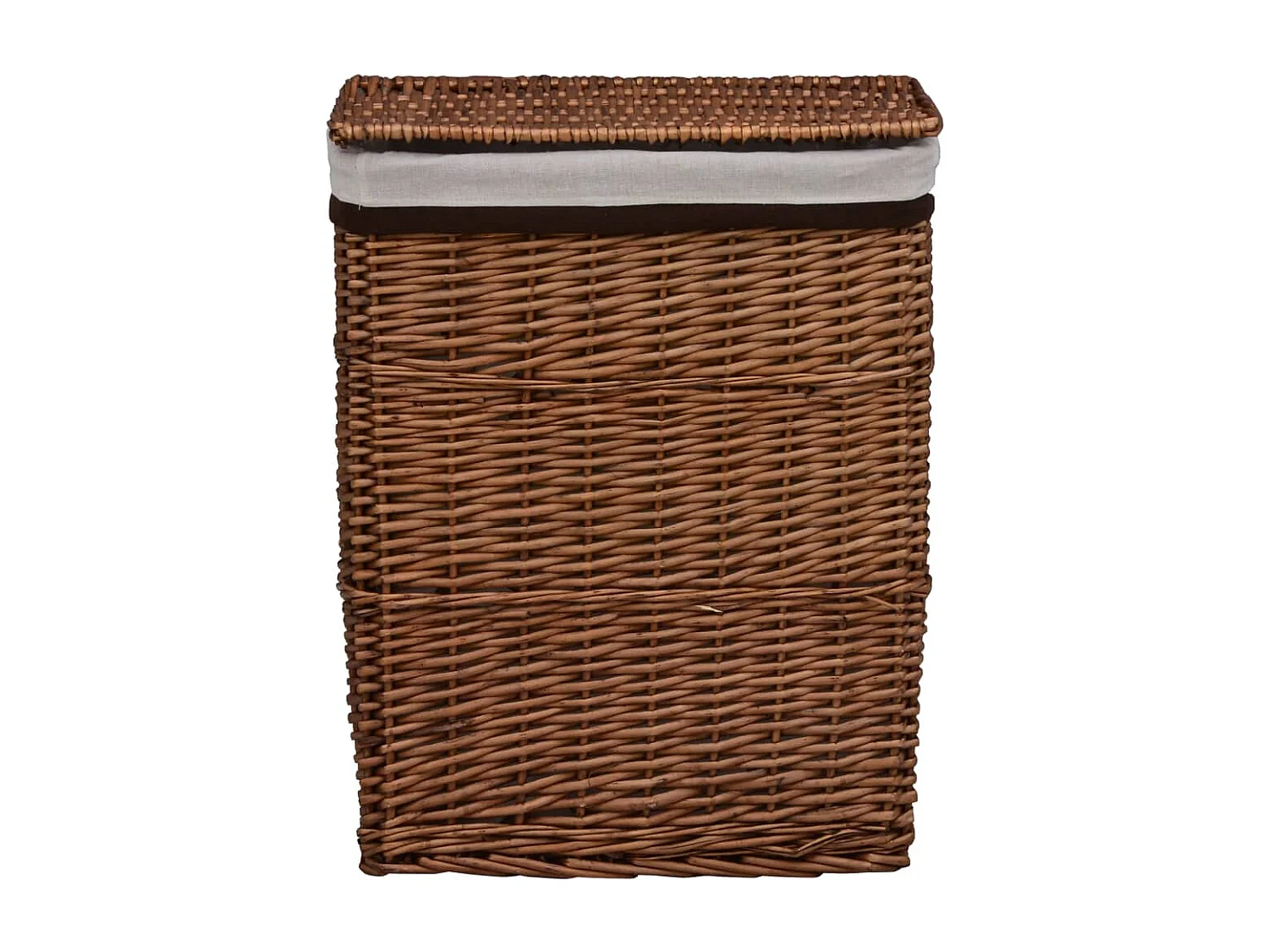 Cesta para la ropa de sauce marrón