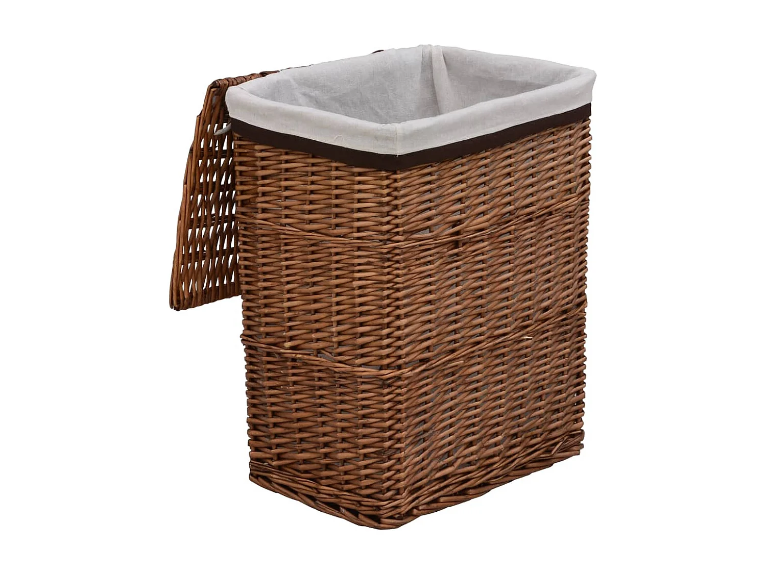 Cesta para la ropa de sauce marrón