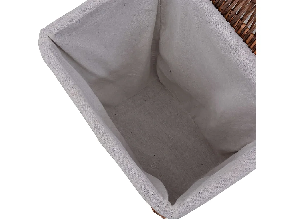 Cesta para la ropa de sauce marrón