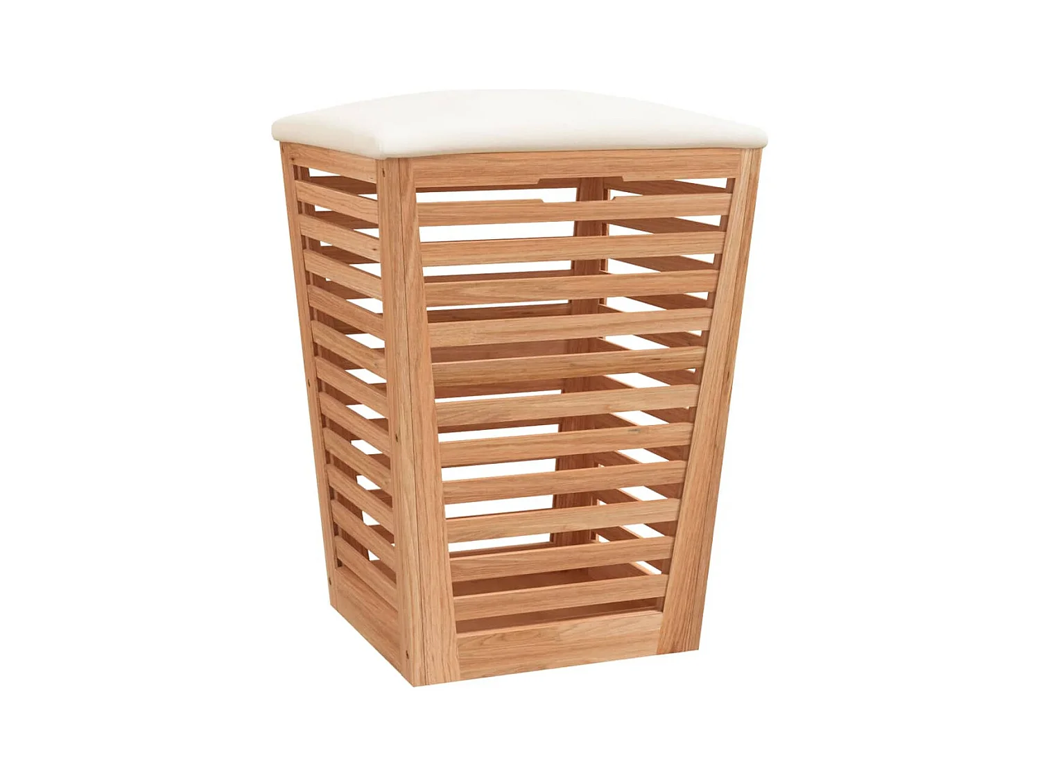 Tabouret de salle de bain 40,5x40,5x56 cm Bois massif de noyer