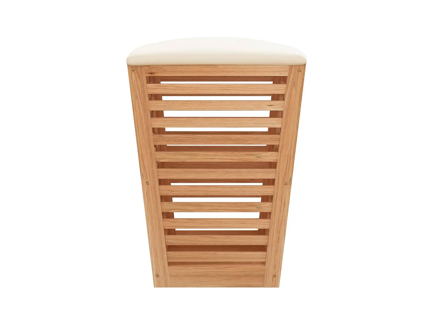 Tabouret de salle de bain 40,5x40,5x56 cm Bois massif de noyer