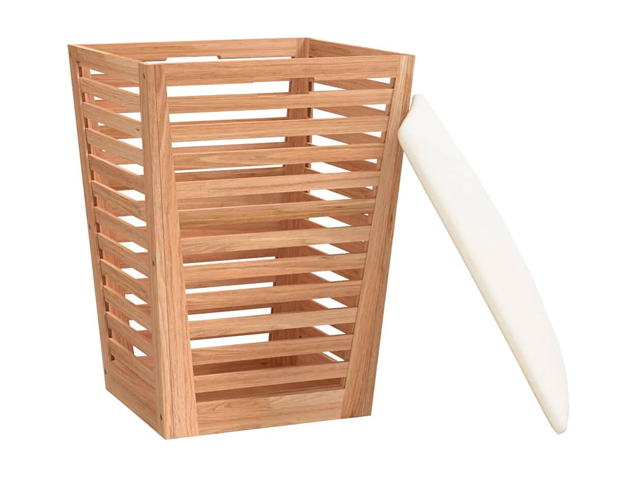 Tabouret de salle de bain 40,5x40,5x56 cm Bois massif de noyer