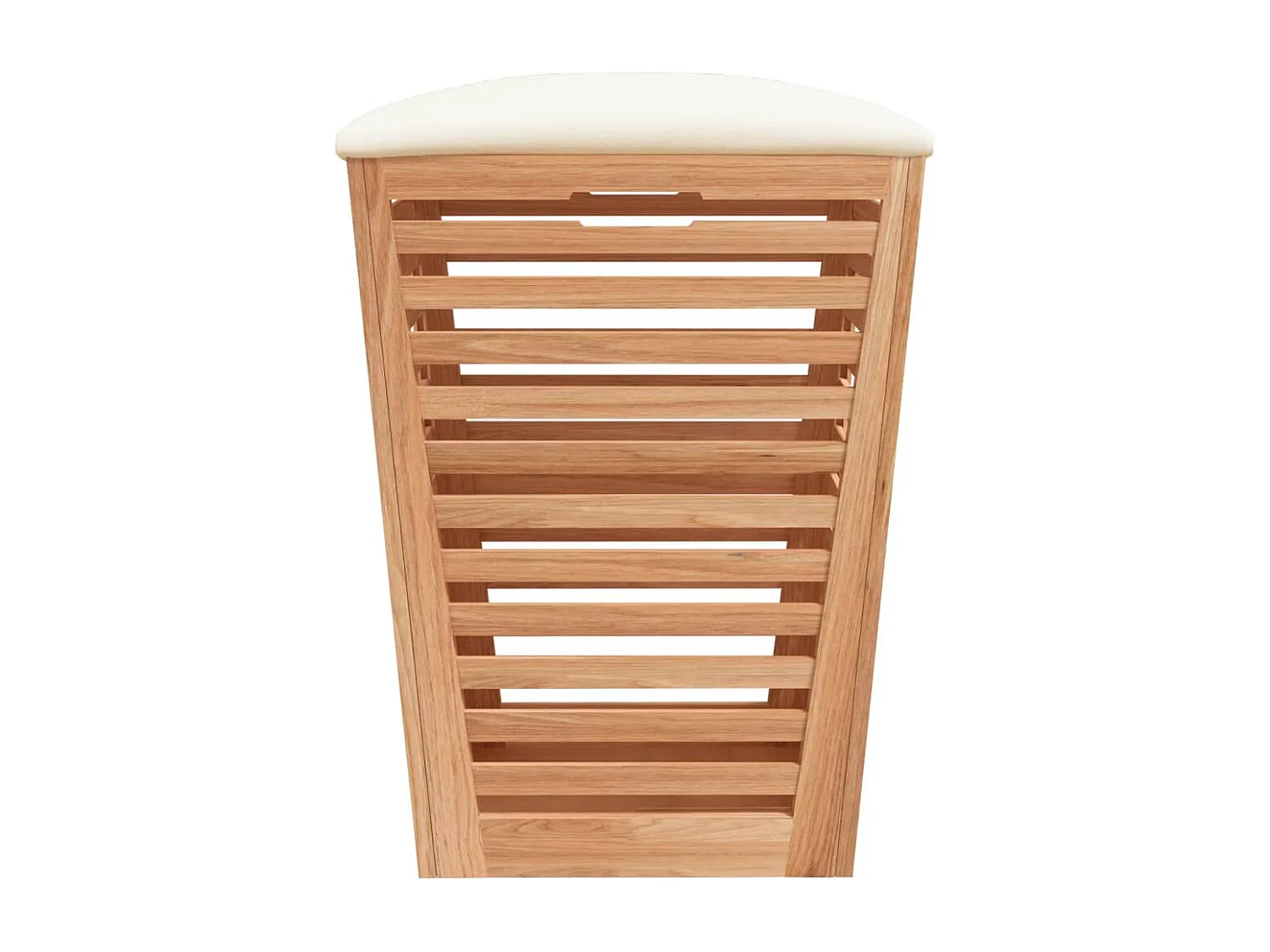 Tabouret de salle de bain 40,5x40,5x56 cm Bois massif de noyer