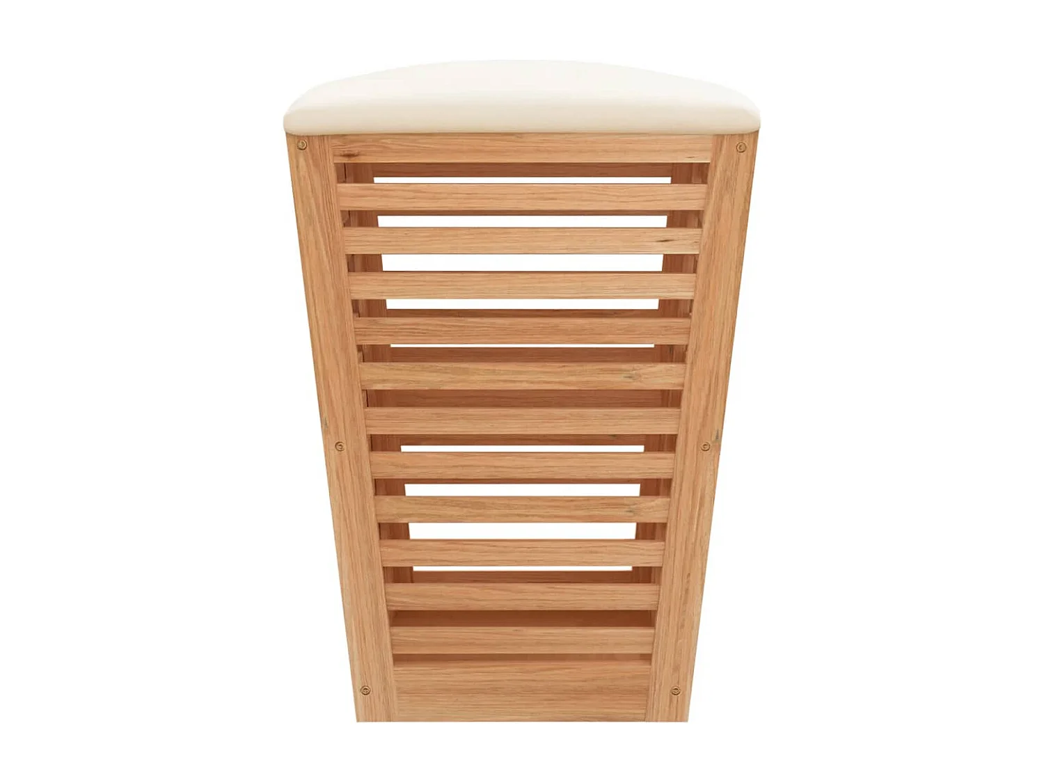 Tabouret de salle de bain 40,5x40,5x56 cm Bois massif de noyer