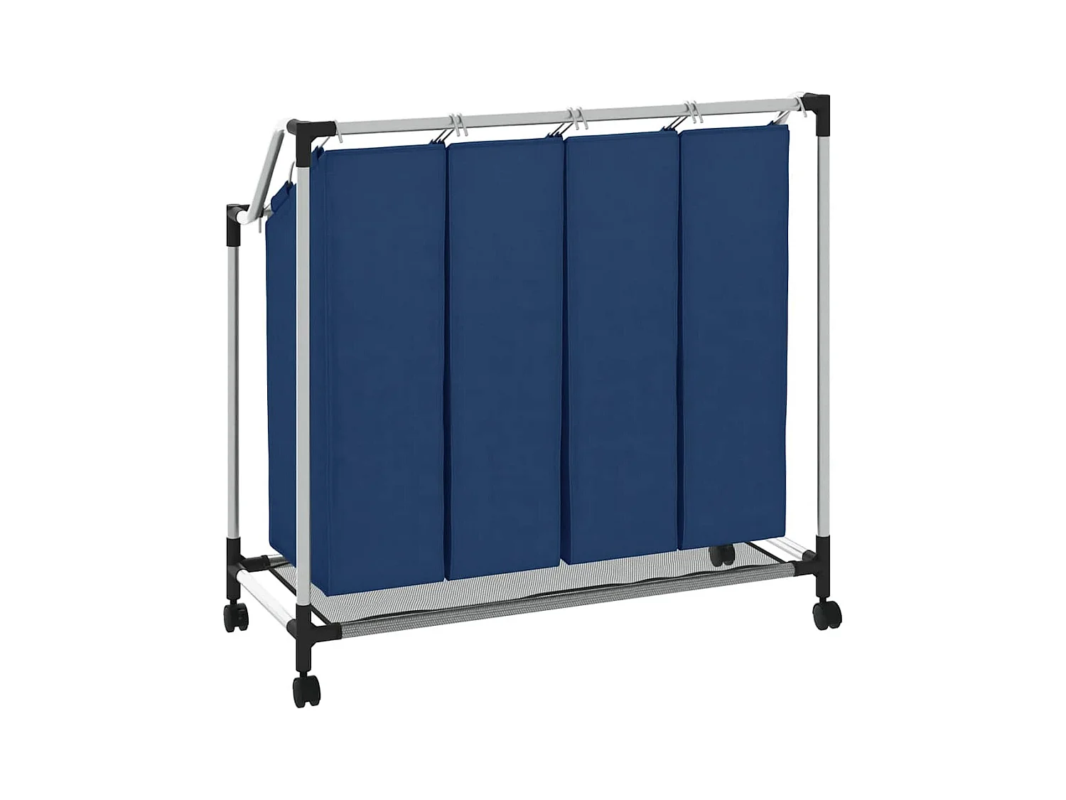 Trieuse à linge avec 4 sacs Bleu Acier