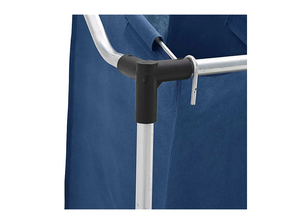 Trieuse à linge avec 4 sacs Bleu Acier