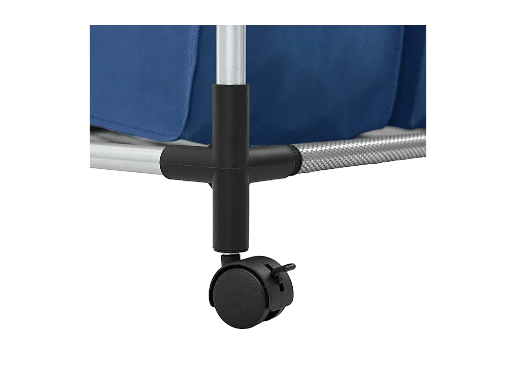 Trieuse à linge avec 4 sacs Bleu Acier