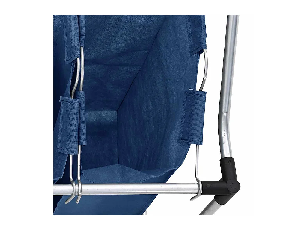 Trieuse à linge avec 4 sacs Bleu Acier