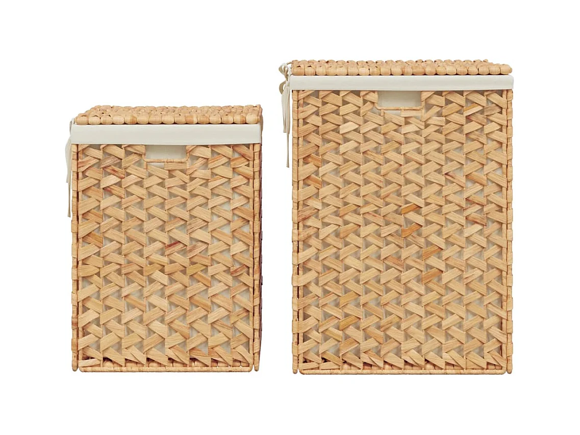 Paniers à linge 2 pcs hyacinthe d'eau