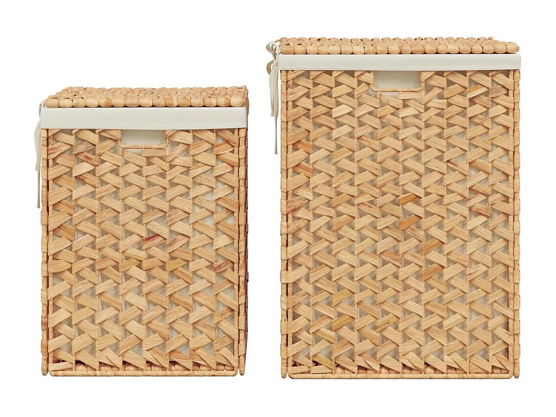 Paniers à linge 2 pcs hyacinthe d'eau