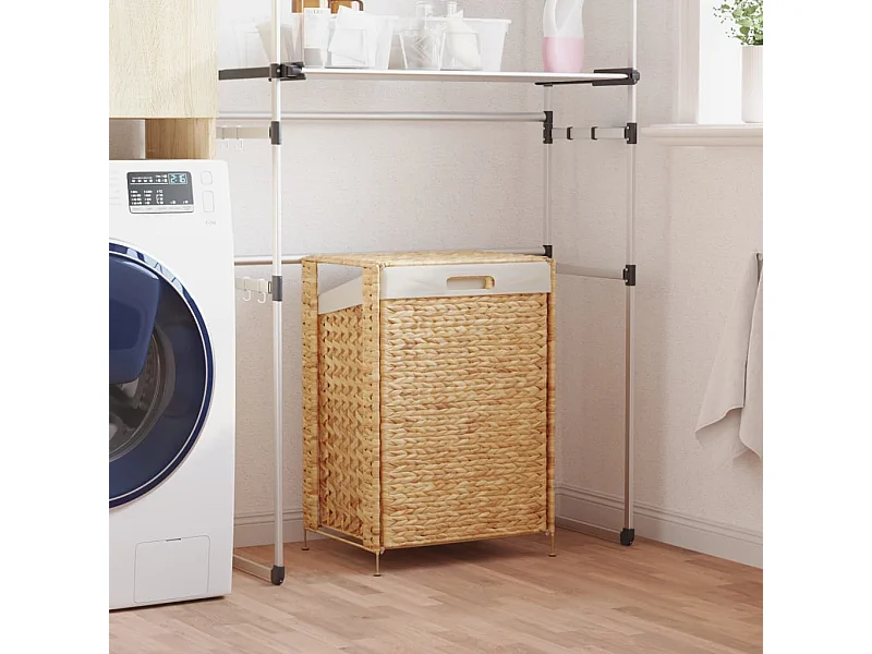 Cesto portabiancheria 44x34x64 cm giacinto d'acqua