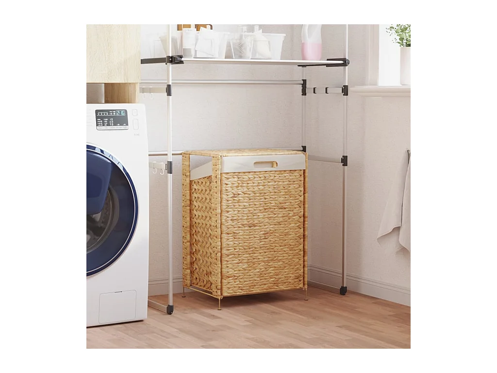 Panier à linge 44x34x64 cm hyacinthe d'eau