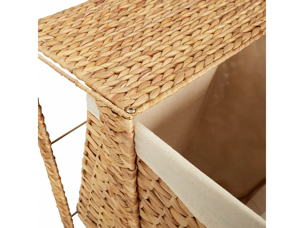 Panier à linge 44x34x64 cm hyacinthe d'eau