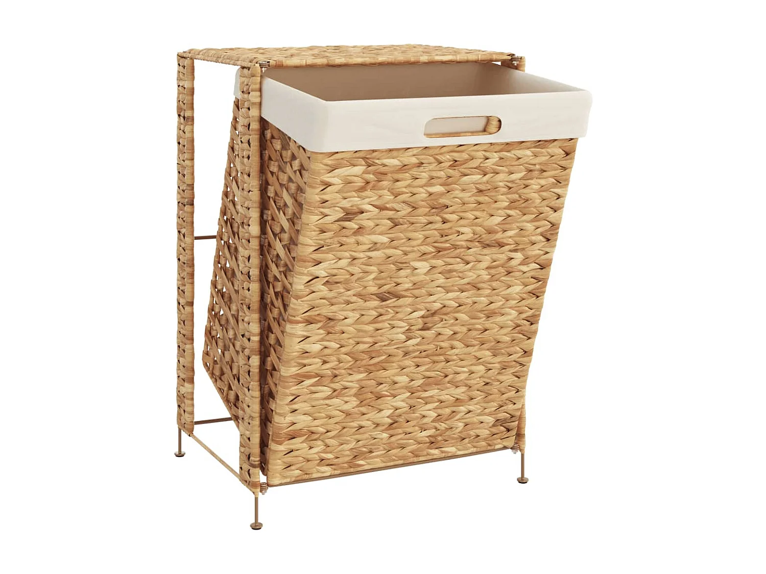 Panier à linge 44x34x64 cm hyacinthe d'eau