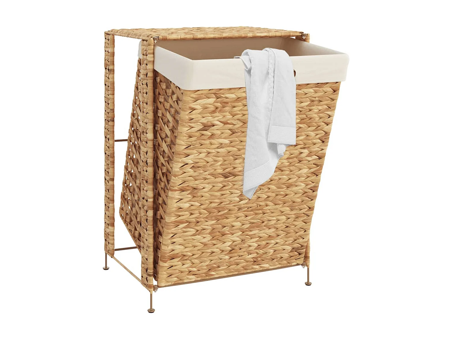 Panier à linge 44x34x64 cm hyacinthe d'eau