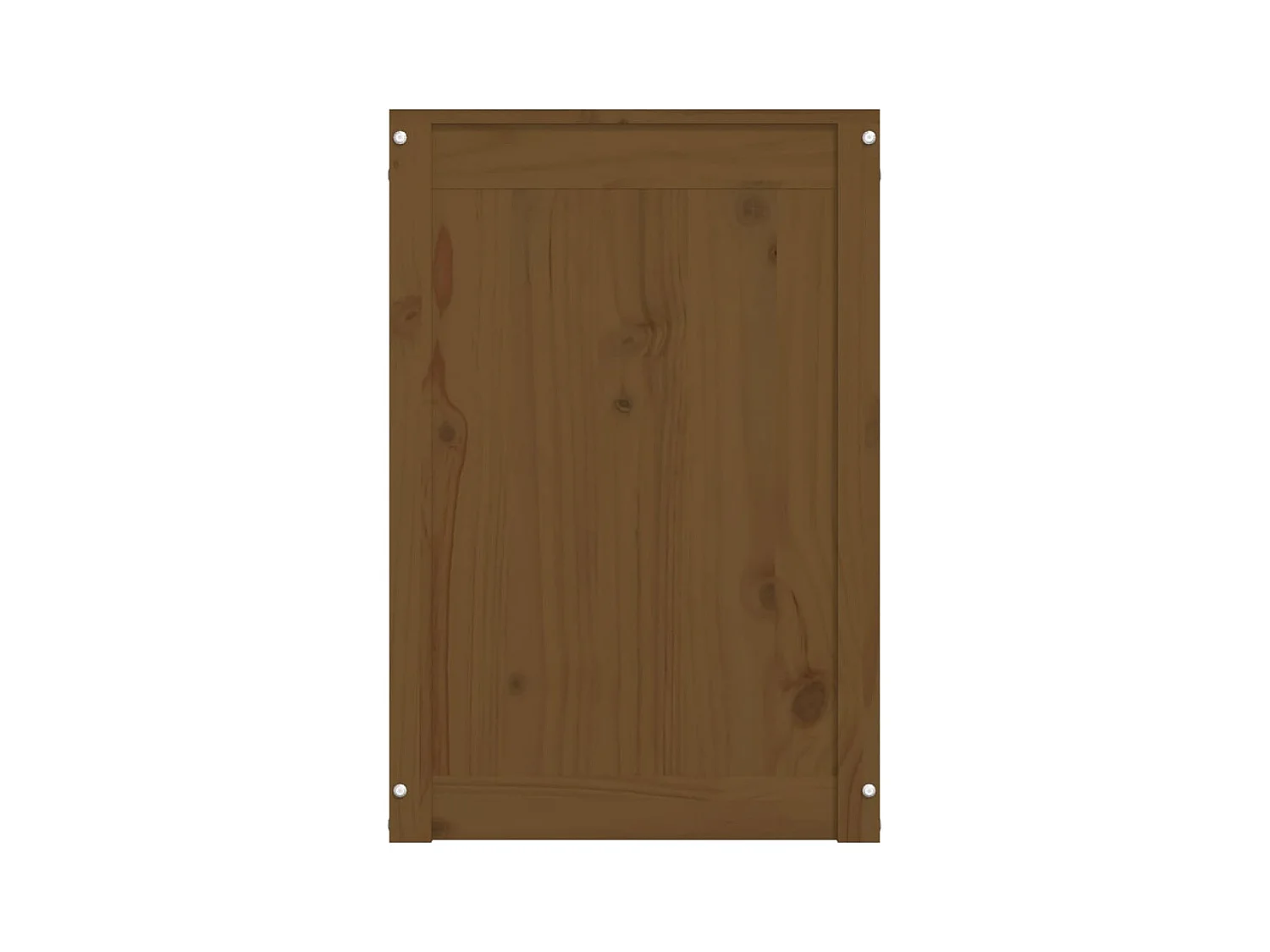 Boîte à linge Marron miel 88,5x44x66 cm Bois massif de pin