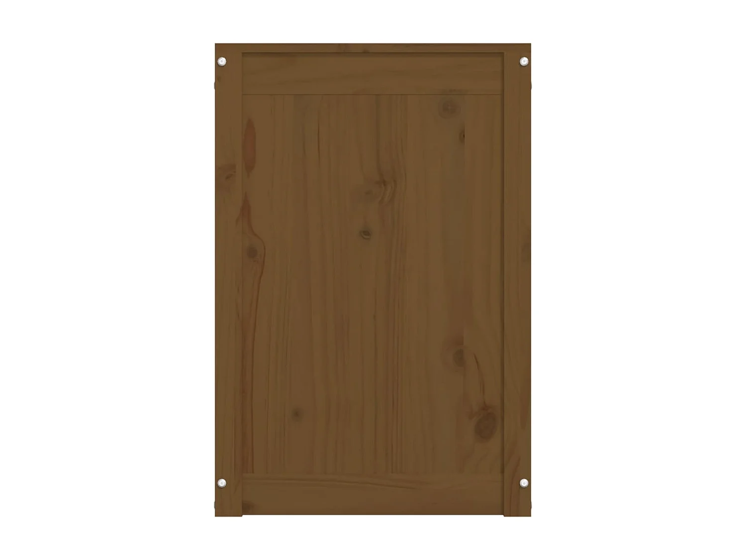 Boîte à linge Marron miel 88,5x44x66 cm Bois massif de pin