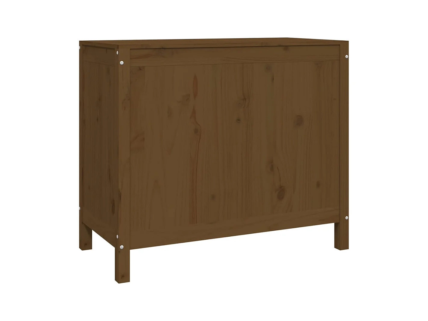 Boîte à linge Marron miel 88,5x44x76 cm Bois massif de pin