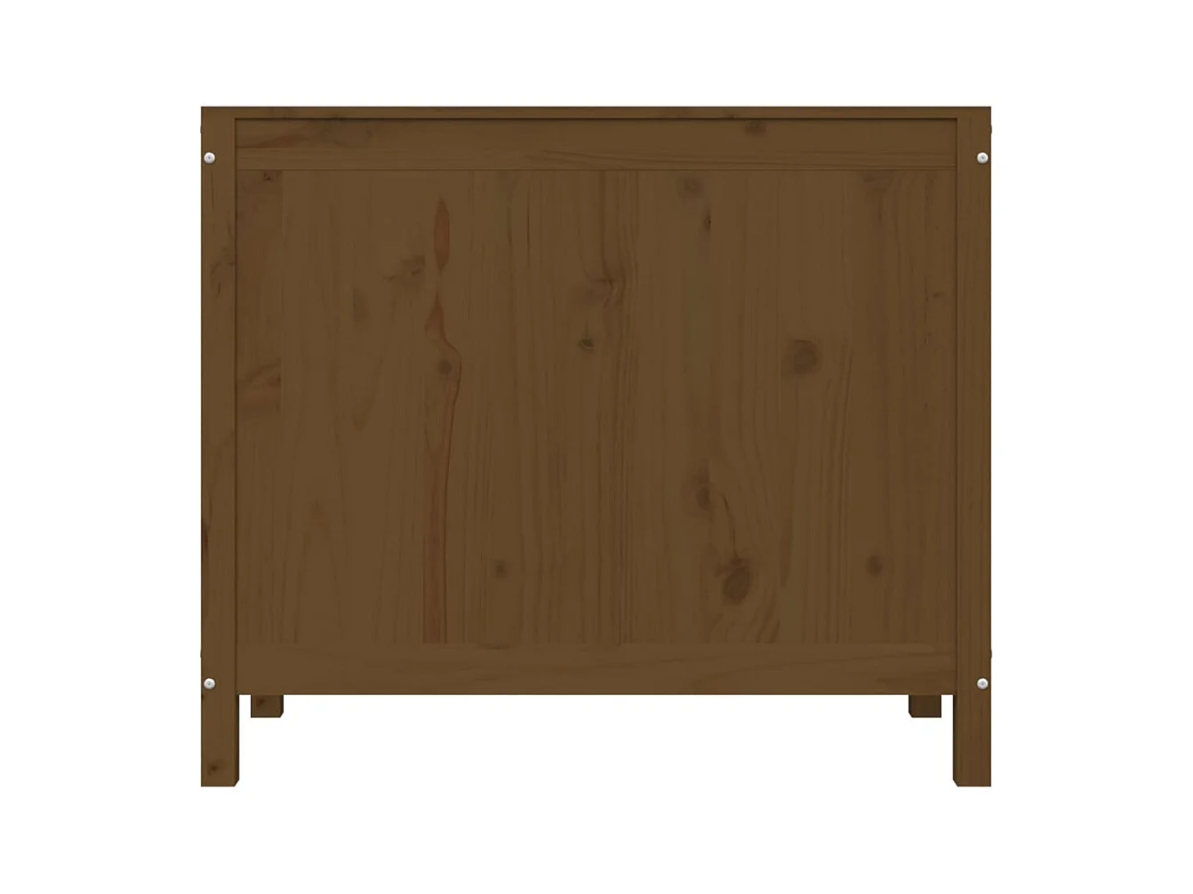 Boîte à linge Marron miel 88,5x44x76 cm Bois massif de pin