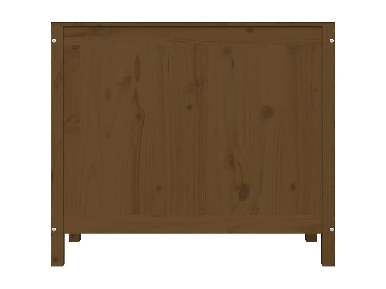 Boîte à linge Marron miel 88,5x44x76 cm Bois massif de pin