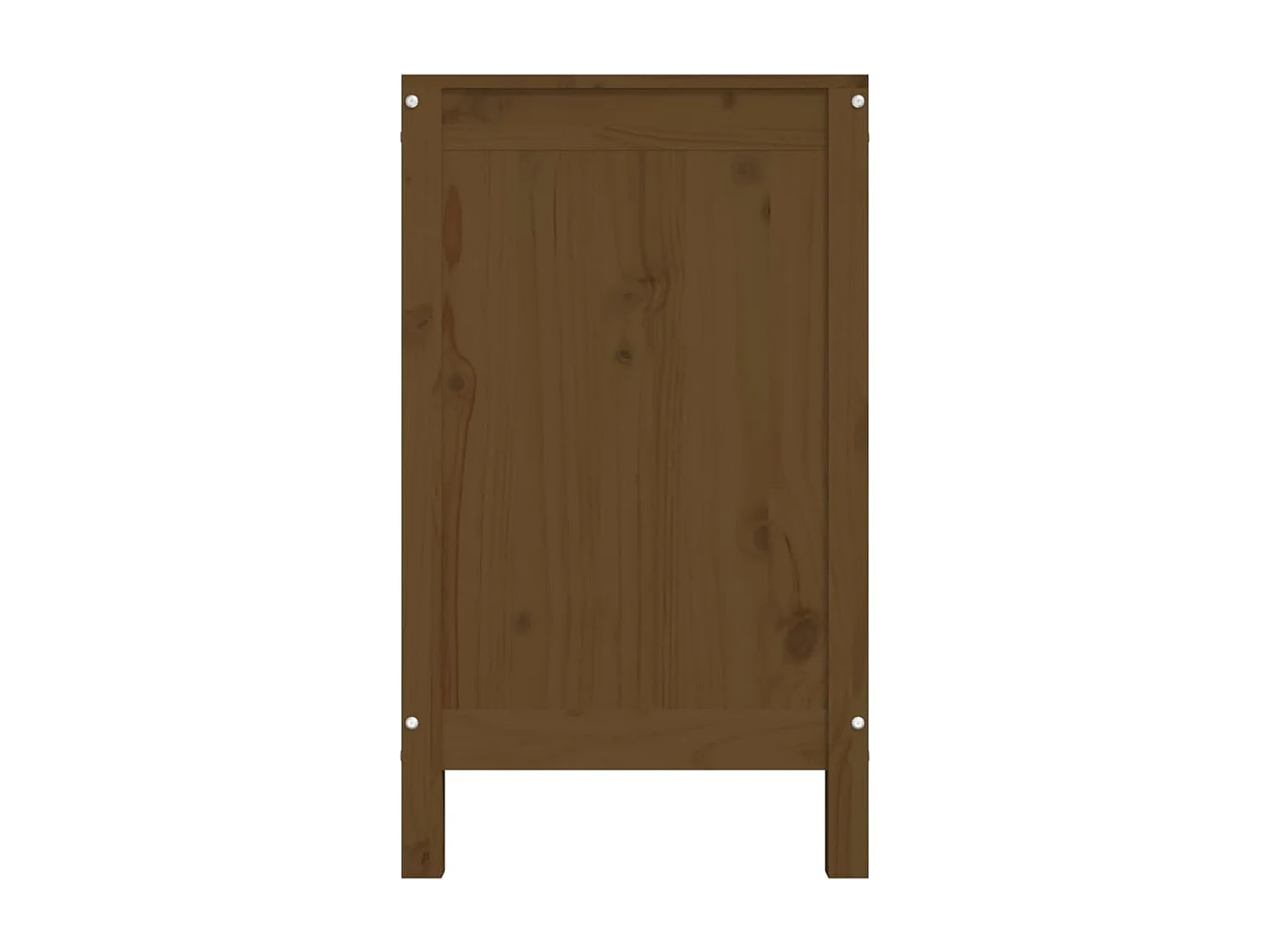 Boîte à linge Marron miel 88,5x44x76 cm Bois massif de pin