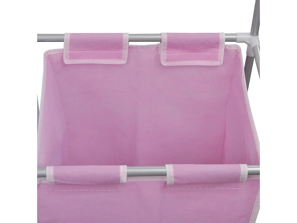 Ensemble de 2 paniers à linge avec étendoir