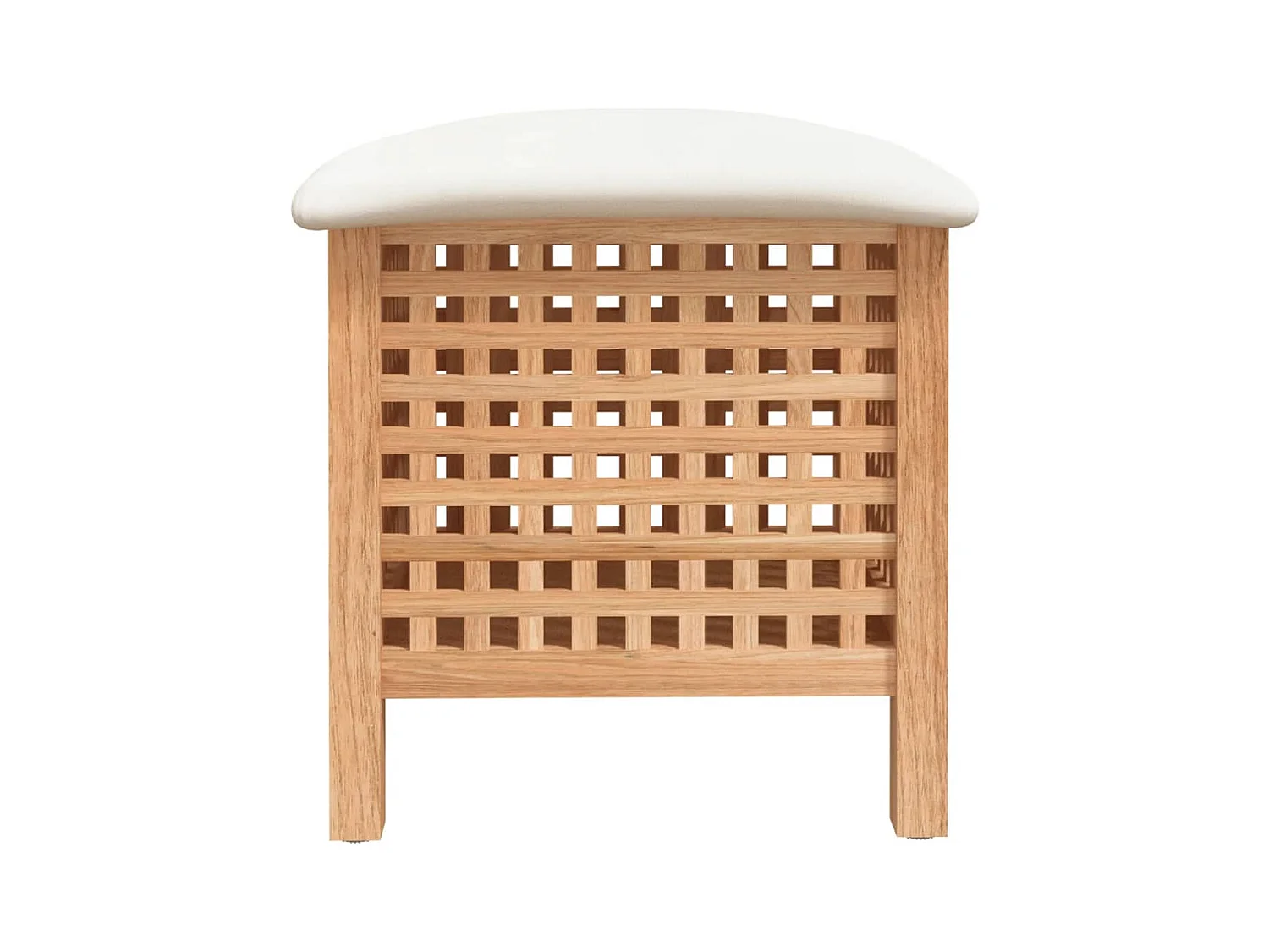 Tabouret de salle de bain 48x47,5x52 cm Bois massif de noyer