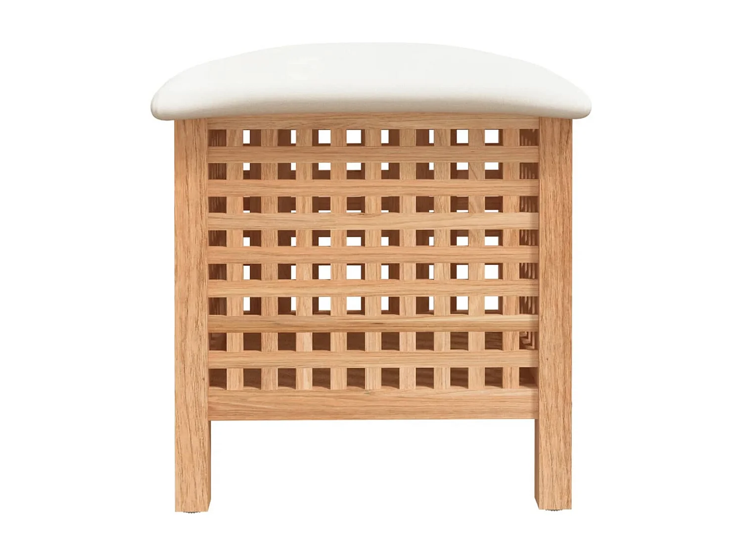 Tabouret de salle de bain 48x47,5x52 cm Bois massif de noyer
