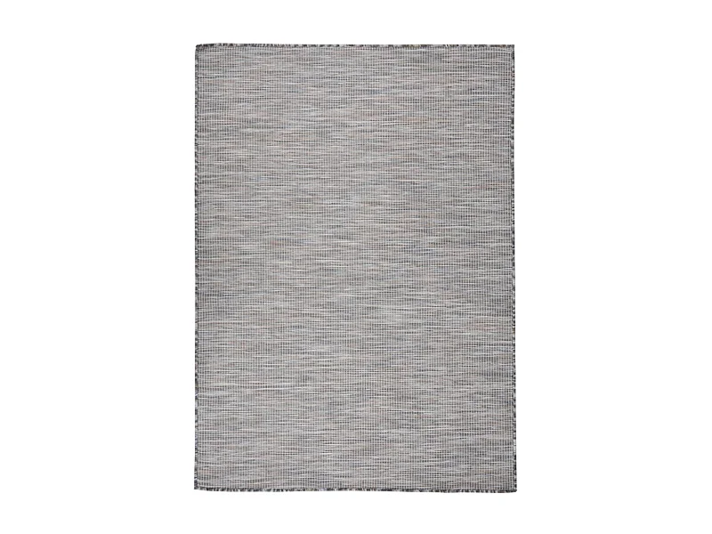 Alfombra de exterior de tejido plano 200x280 cm Marrón y azul