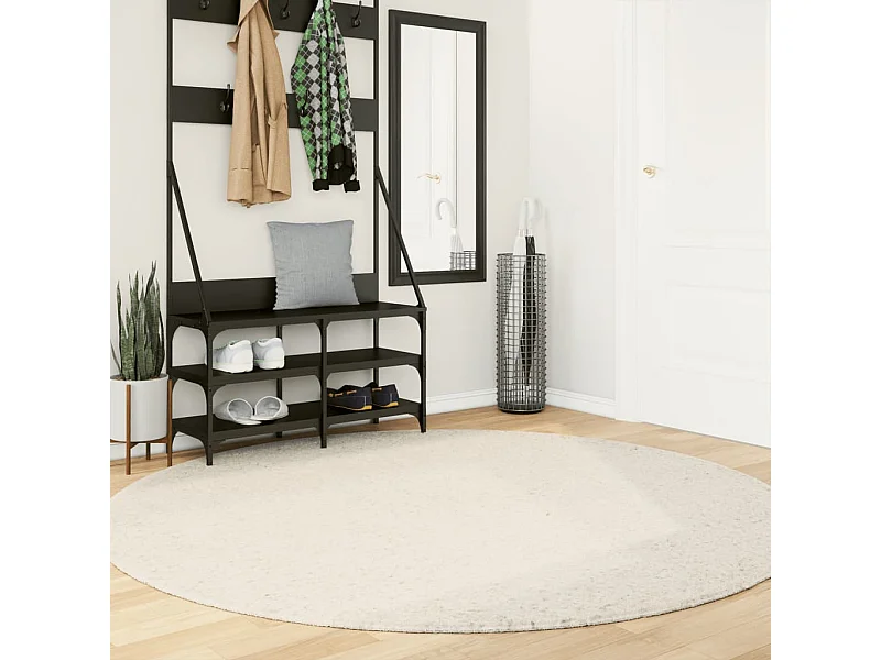 Tapis OVIEDO à poils courts beige Ø 200 cm