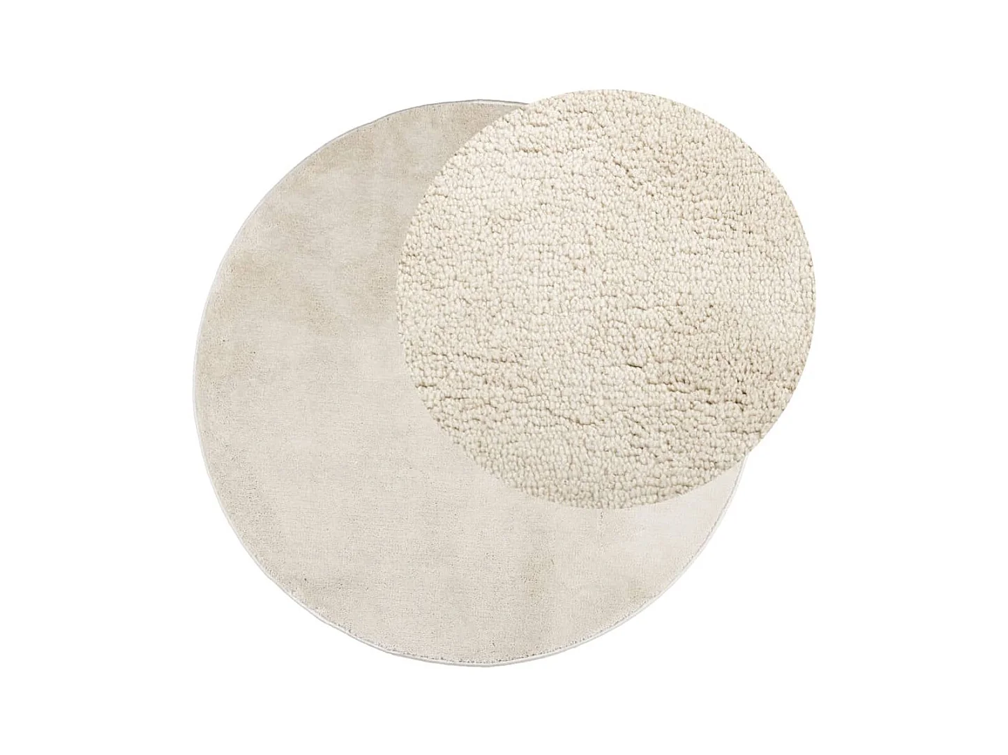 Tapis OVIEDO à poils courts beige Ø 200 cm