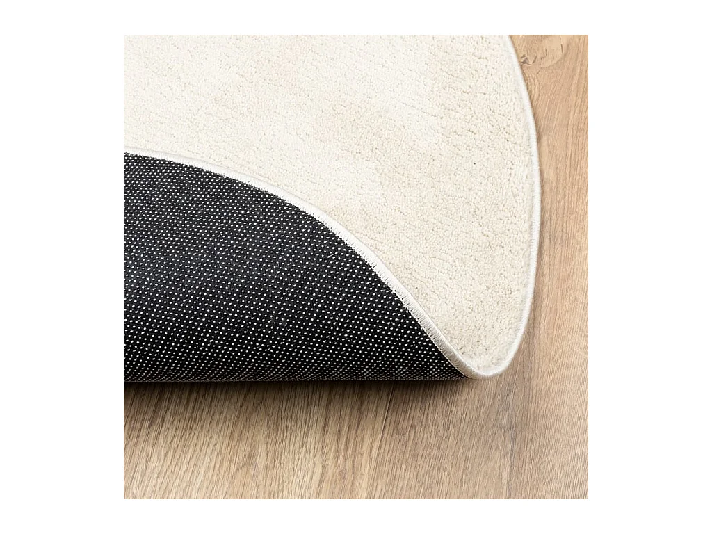 OVIEDO kortpolig beige vloerkleed Ø 200 cm