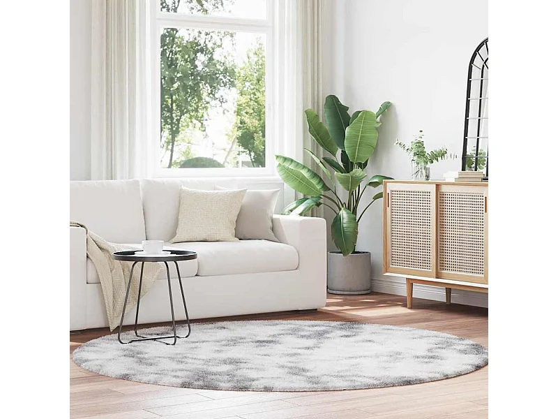 NAVARRA zilvergrijs shaggy tapijt 200x200 cm