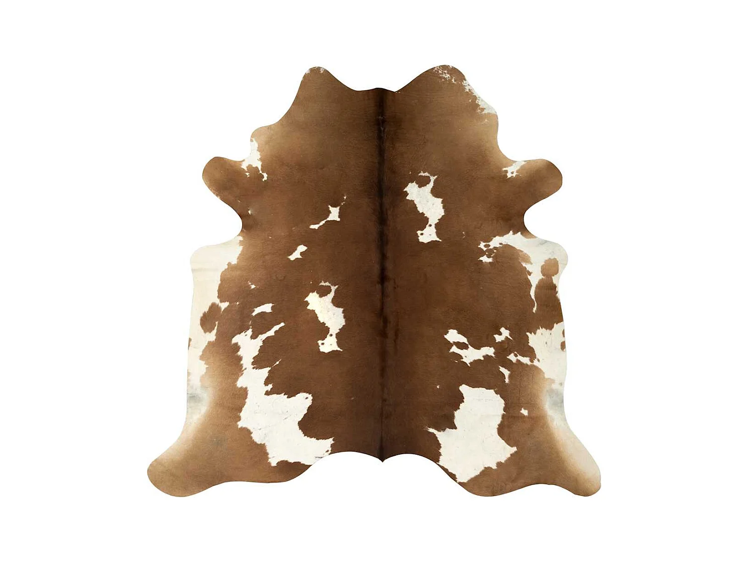 Echt koeienhuidkleed bruin en wit 150 x 170 cm