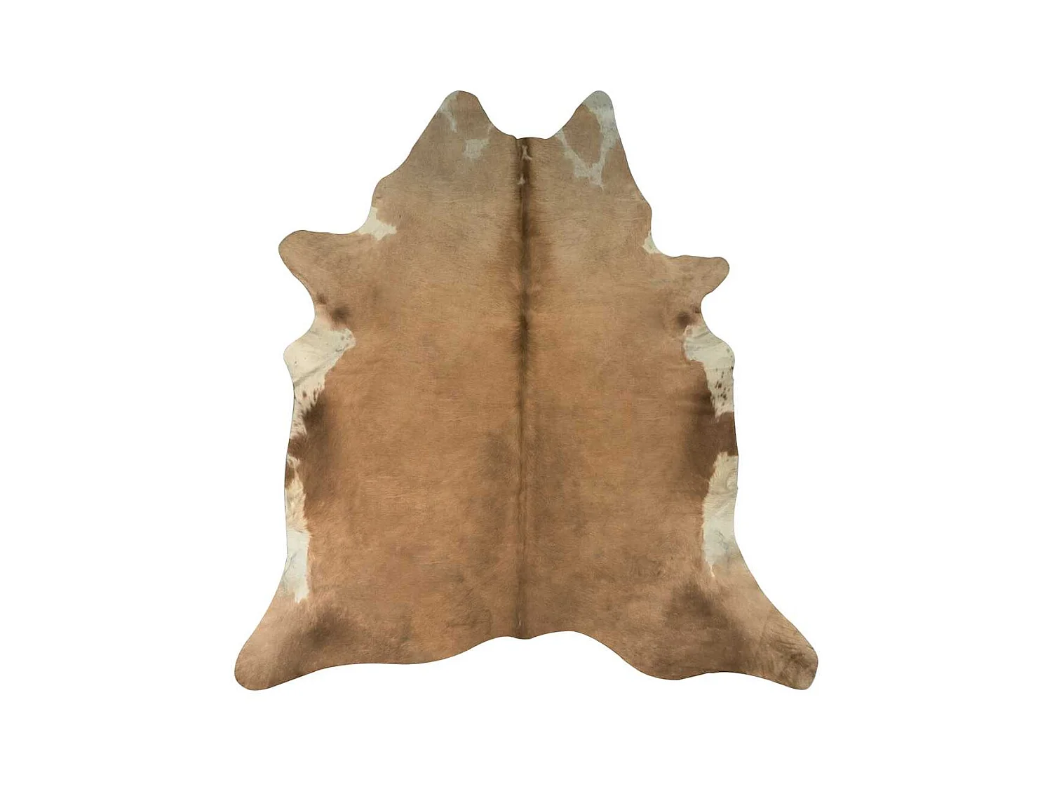 Echt koeienhuidkleed bruin en wit 150 x 170 cm
